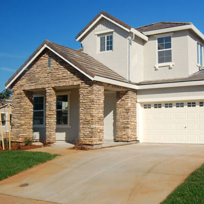 Modern Home Brick Entry